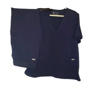 Figs Tech Select Navy Shirt and Navy Cargo Pants
